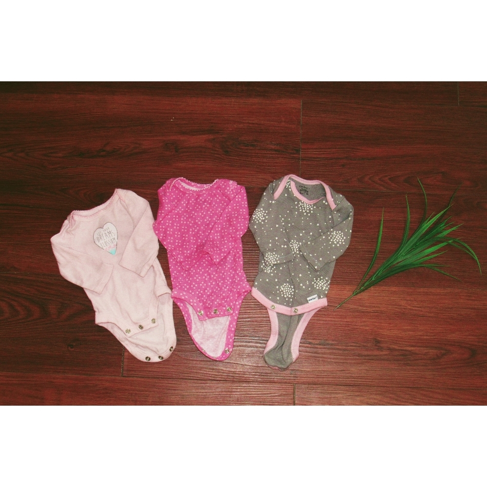 Pink Newborn Onesie Set